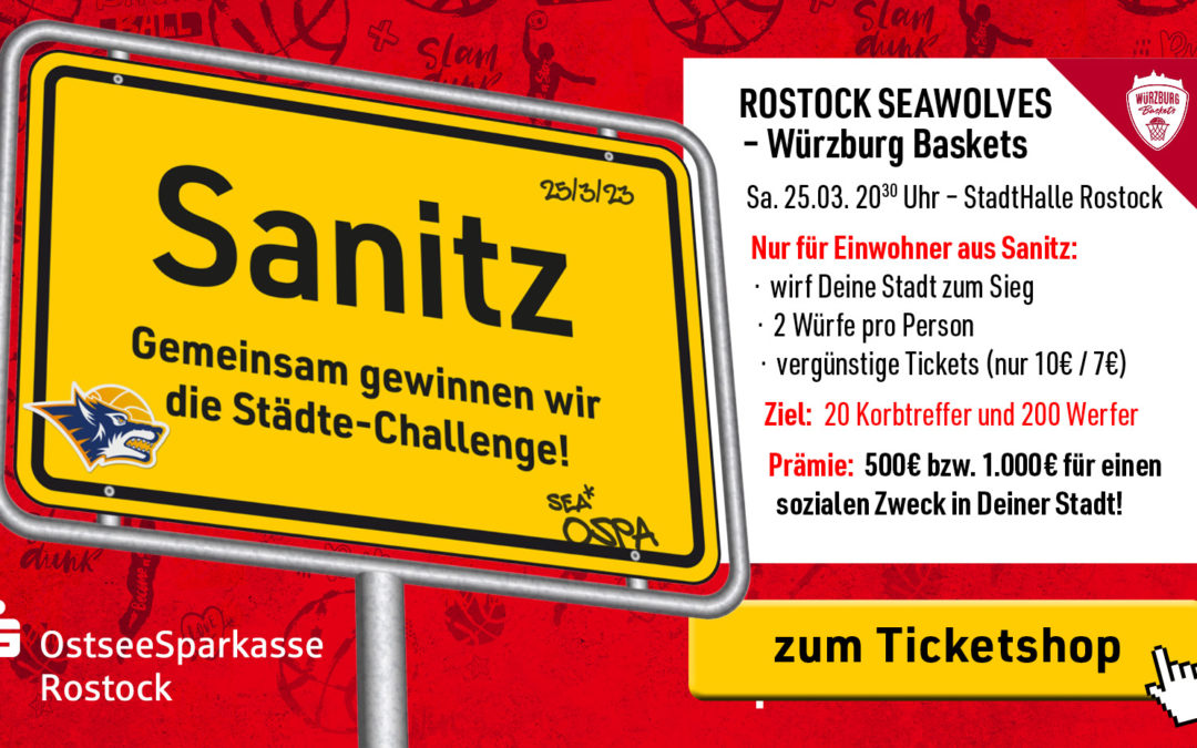 Städte-Challenge mit Sanitz, der OSPA und den Rostock Seawolves!