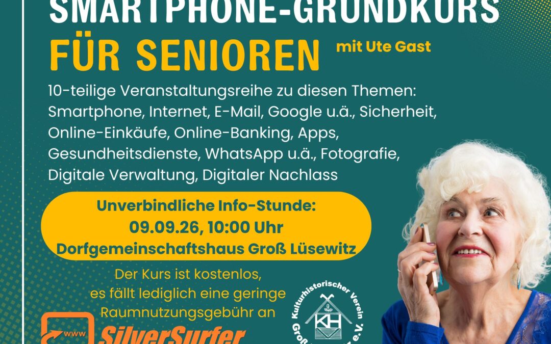 Infostunde zum Smartphone-Grundkurs für Senioren