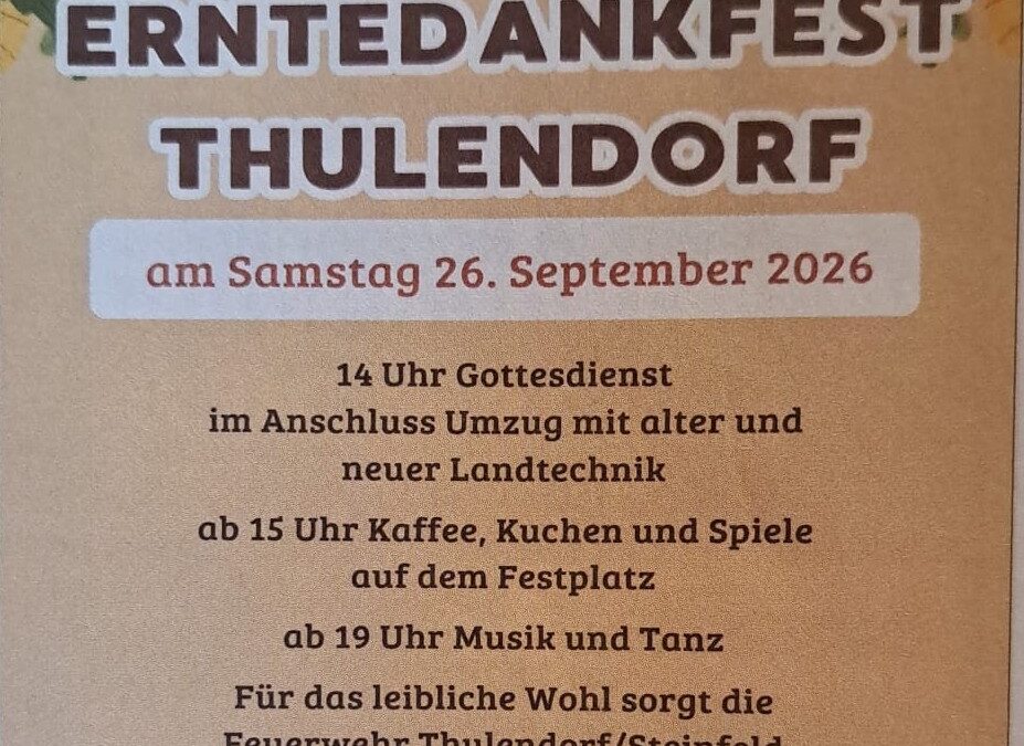 Erntedankfest Thulendorf